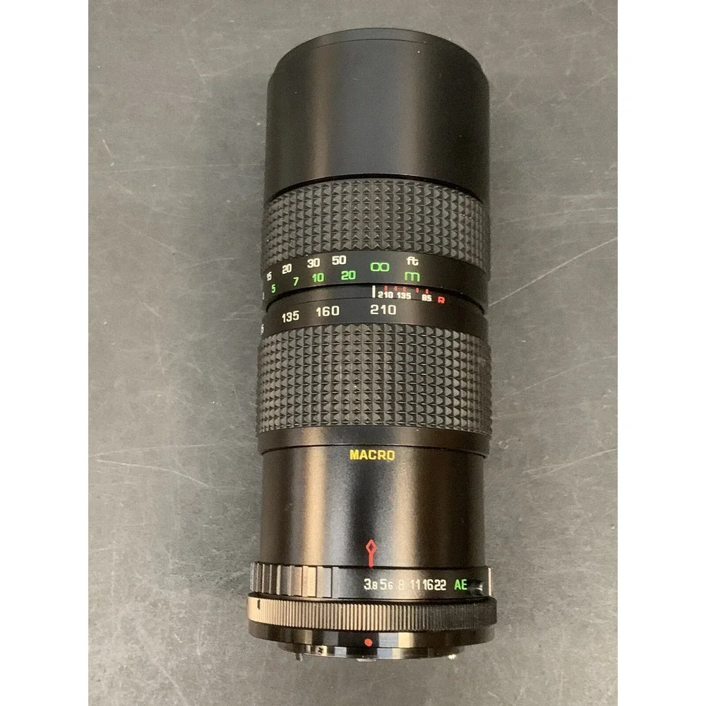 Quantaray 85-210mm f/3.8 FD-Mount Manual Focus Zoom Lens Macro W/ Pro 58mm UV